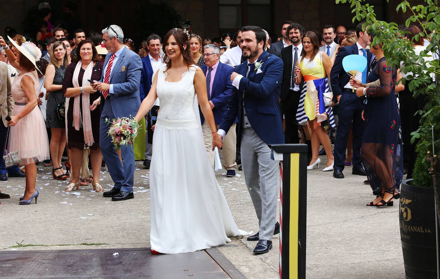 Boda de Alberto Garzón en Cenicero