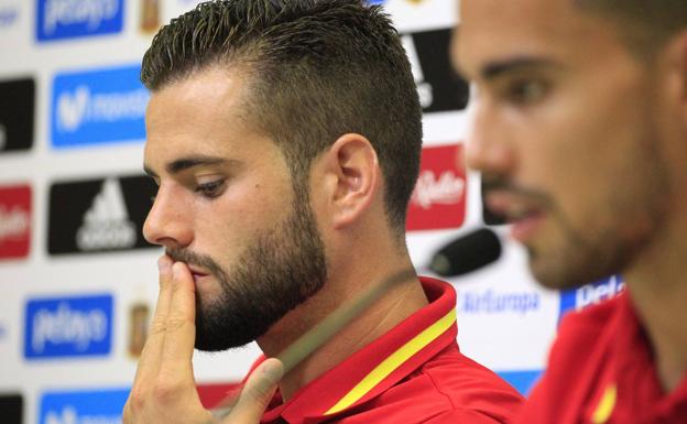 Nacho, durante su comparecencia ante los medios. 