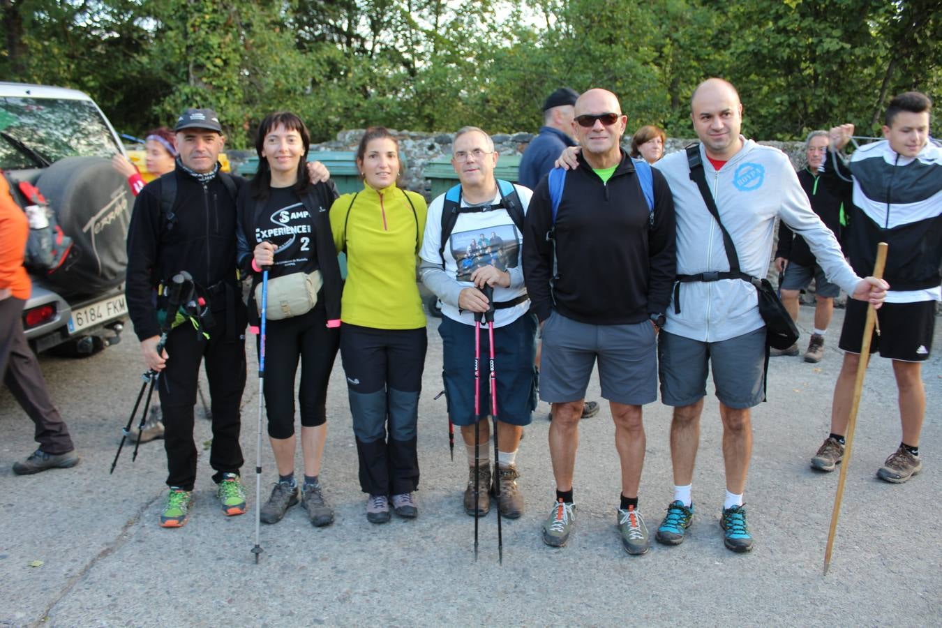 Hubo buen ambiente para enfrentarse al camino y buen almuerzo para recuperarse después