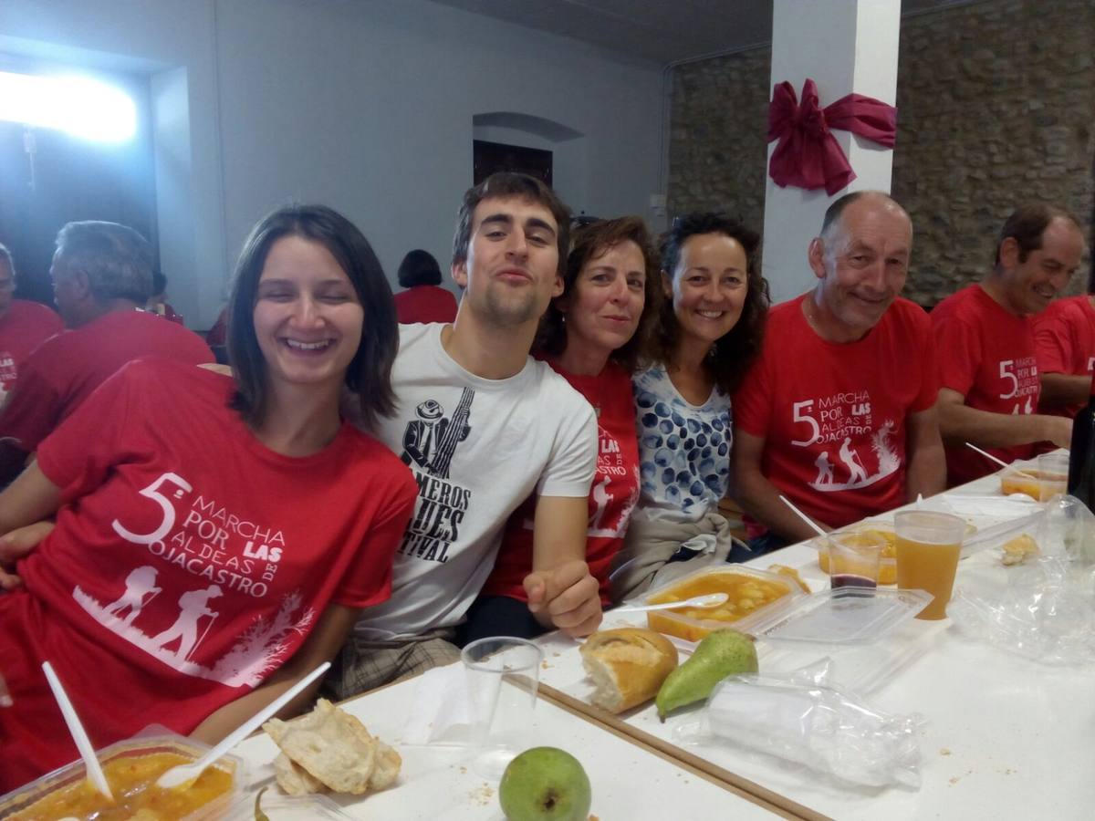 Hubo buen ambiente para enfrentarse al camino y buen almuerzo para recuperarse después