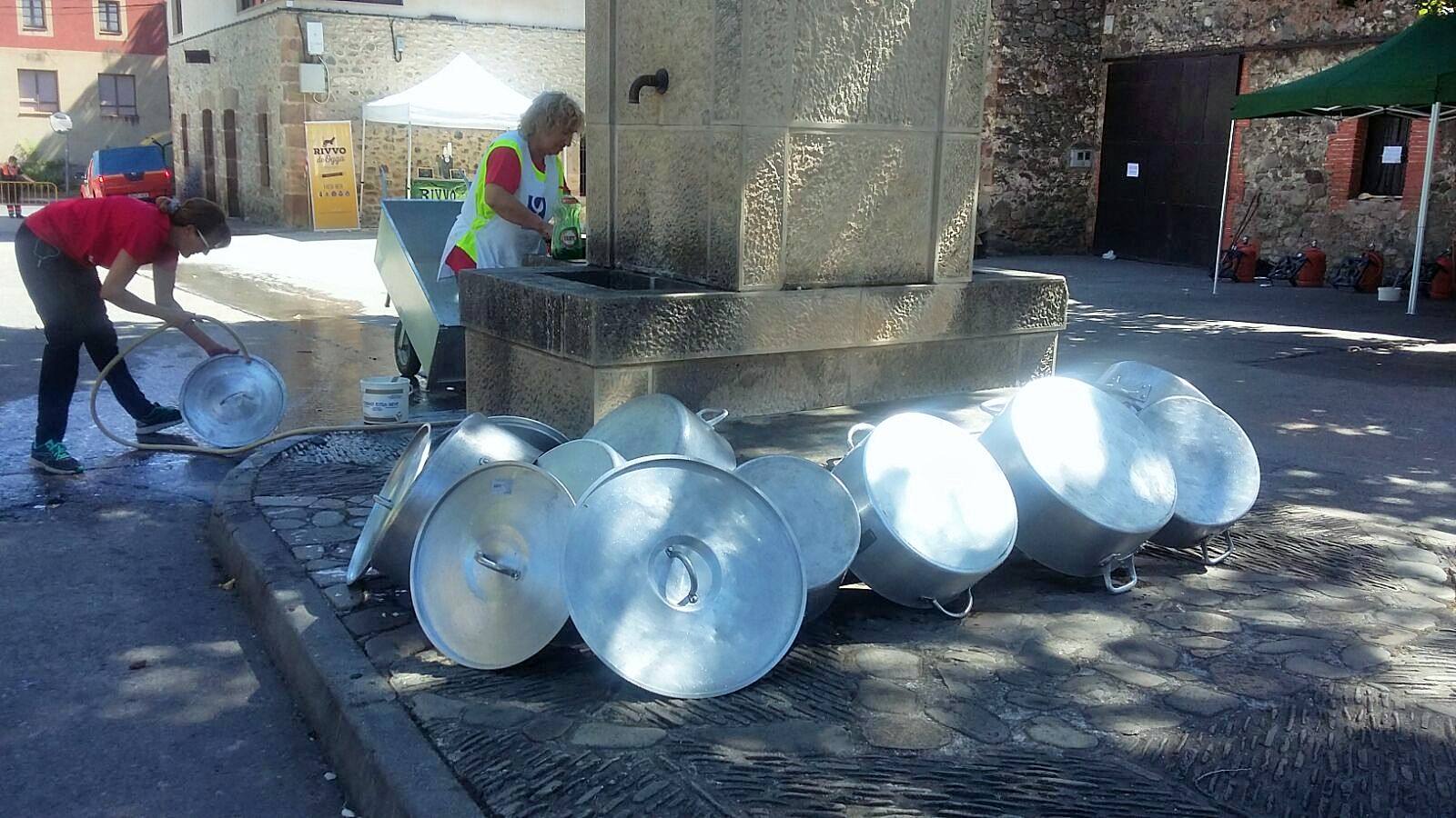 Hubo buen ambiente para enfrentarse al camino y buen almuerzo para recuperarse después