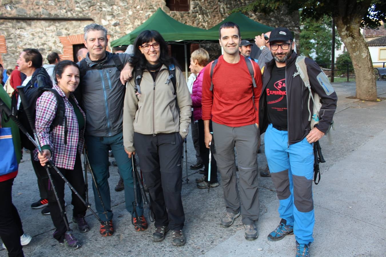 Hubo buen ambiente para enfrentarse al camino y buen almuerzo para recuperarse después