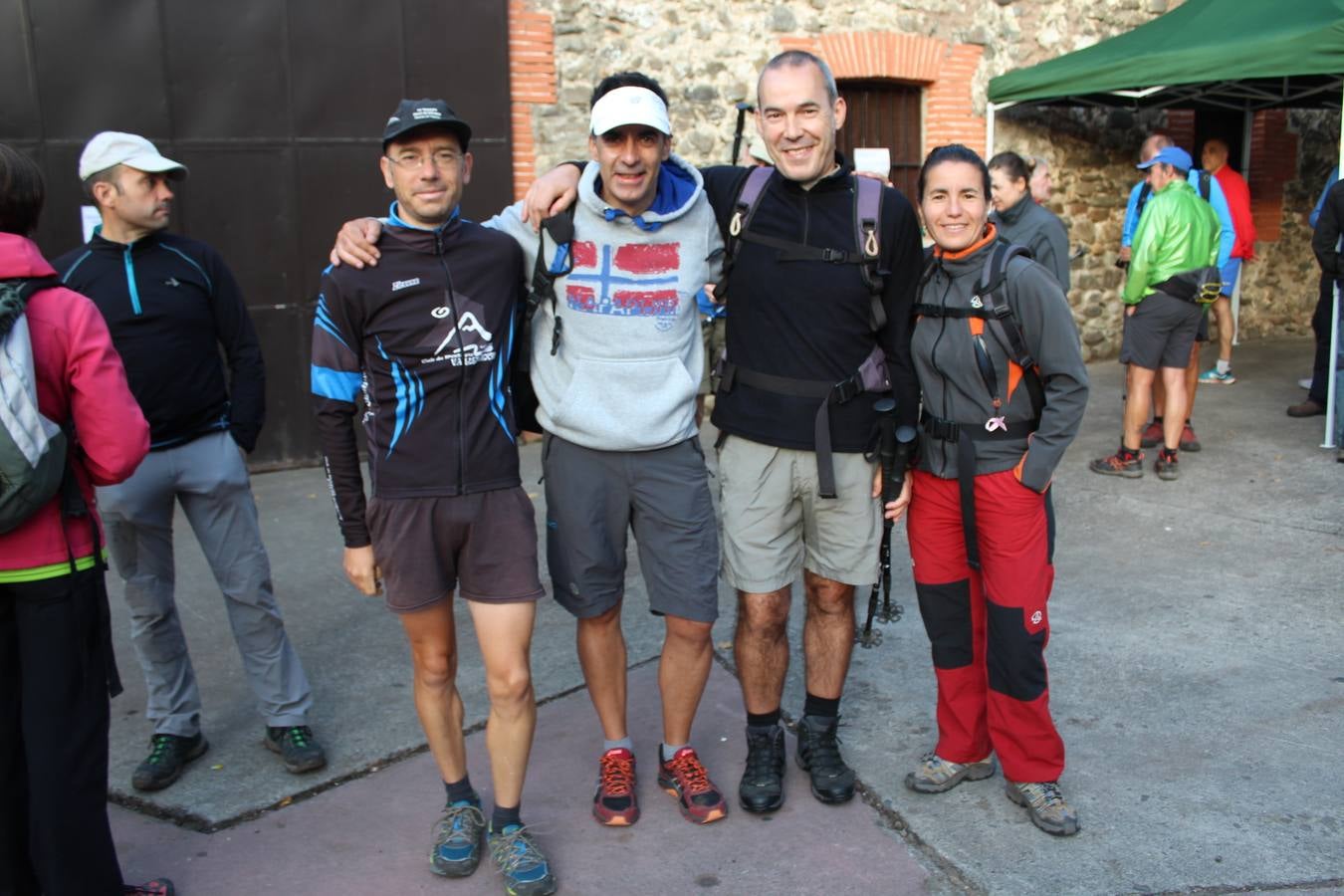 Hubo buen ambiente para enfrentarse al camino y buen almuerzo para recuperarse después