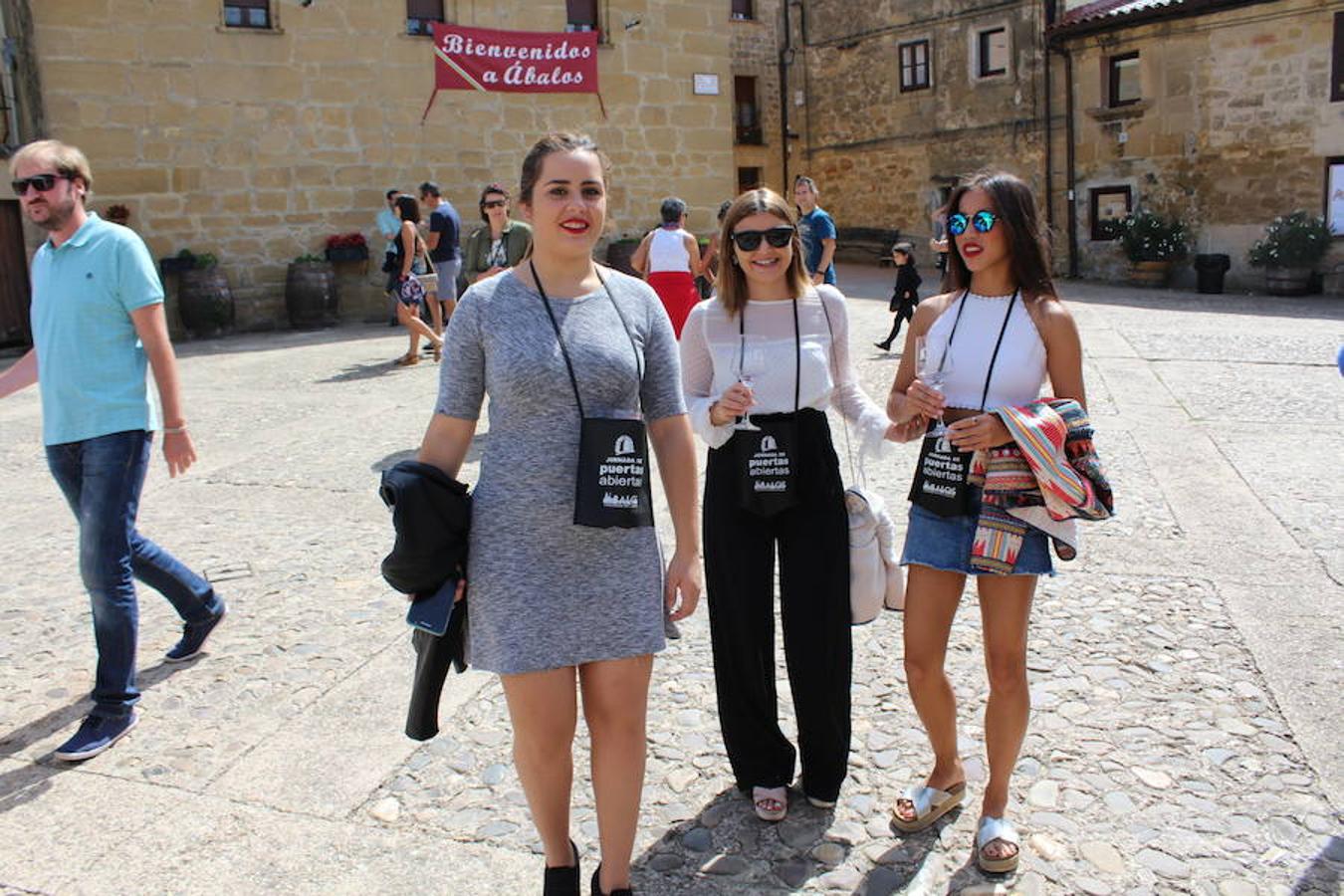 Arte y vino para promocionar Ábalos. La piedra caliza de la localidad vivió una jornada festiva con motivo de la celebración de la vigésima edición de 'Puertas abiertas'.