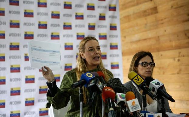 Lilian Tintori, esposa de líder opositor Leopoldo López.