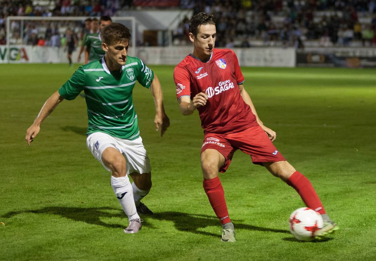 Los rojillos superaron en la prórroga por dos goles a cero al Leioa después de un extaordinario partido.