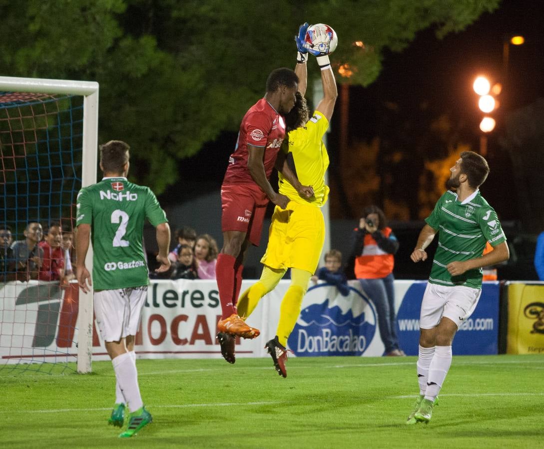 Los rojillos superaron en la prórroga por dos goles a cero al Leioa después de un extaordinario partido.