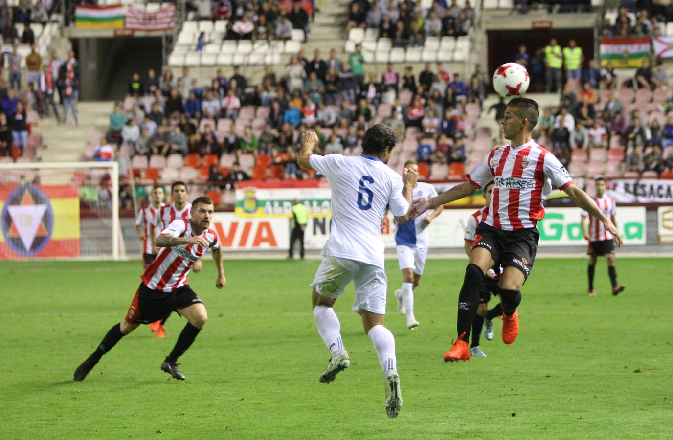 La UD Logroñés gana y alcanza la tercera ronda.