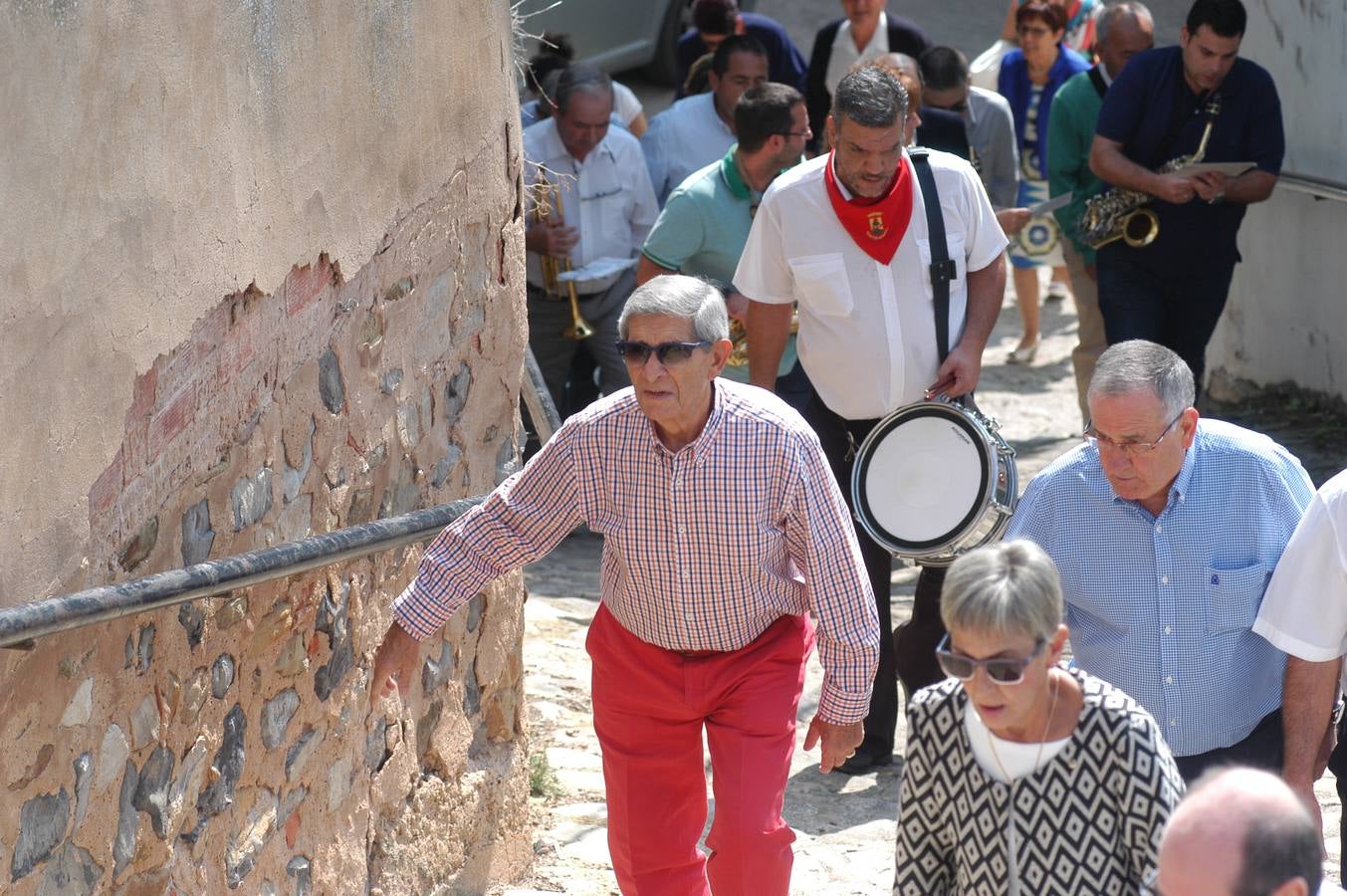 Procesion de Virgen de la Antigua en Grávalos