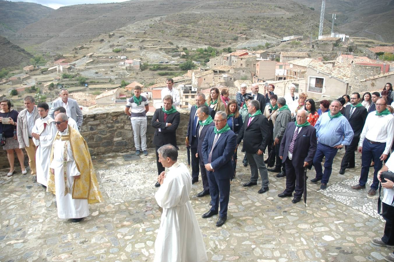 Imágenes de la procesión que se celebró en Cornago en honor a la Virgen de la Soledad.