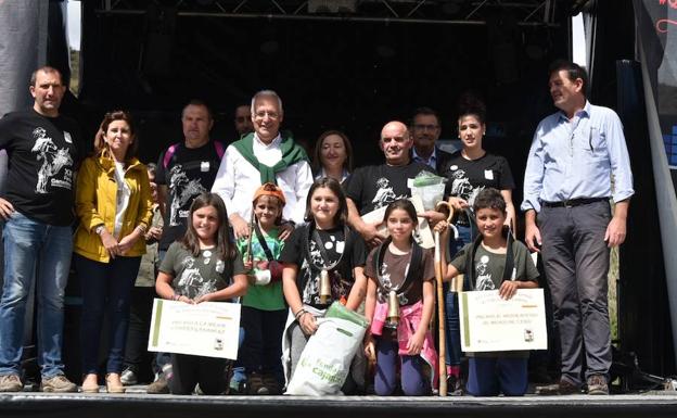 Entrega de premios en la feria de Villoslada. 