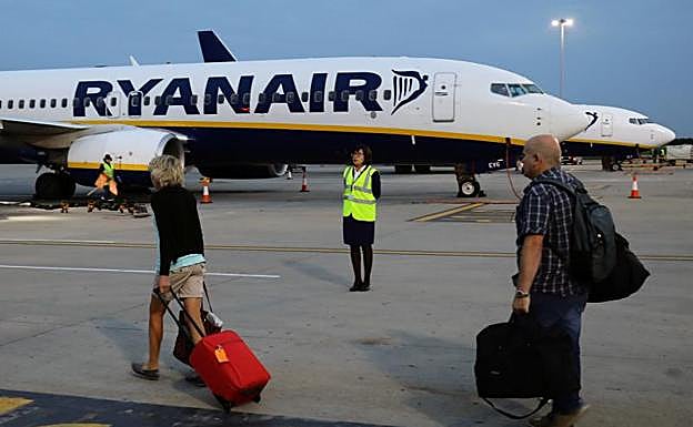 Un vuelo de Ryanair.