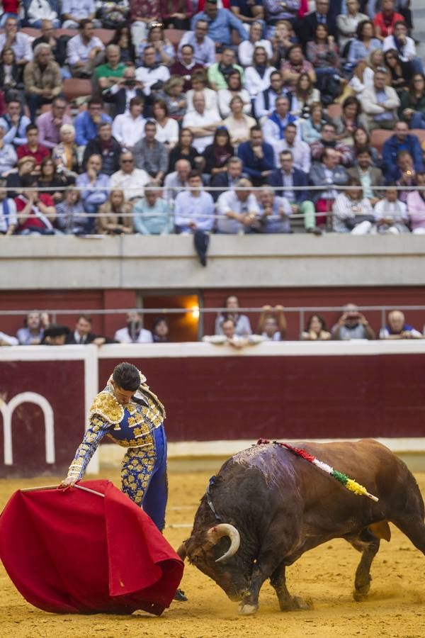 Hermoso, Talavante y Roca Rey, en el festejo