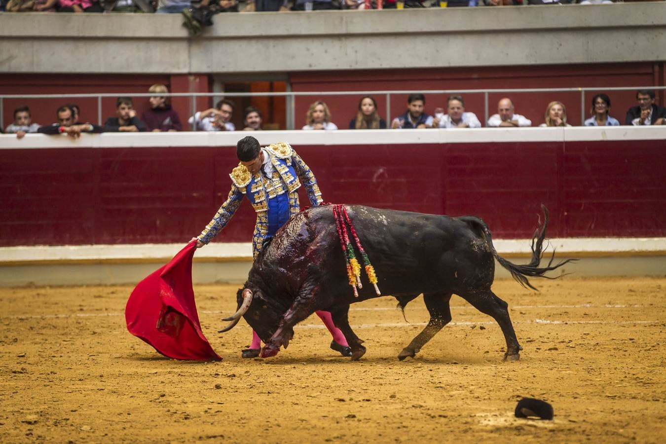 Hermoso, Talavante y Roca Rey, en el festejo