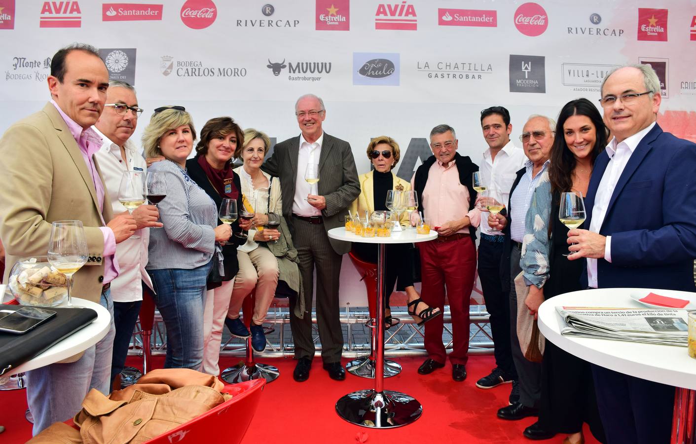 Gran ambiente el que se vivió el miércolese en la terraza del Diario LA RIOJA, con las propuestas del restaurante La chula y los vinos de Bodegs Riojanas.