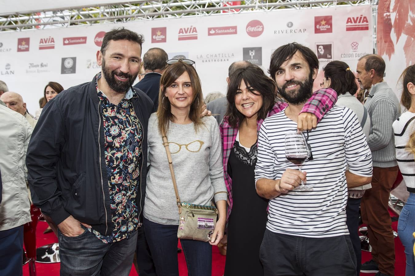 Muchos visitantes el viernes en la terraza de Diario LA RIOJA