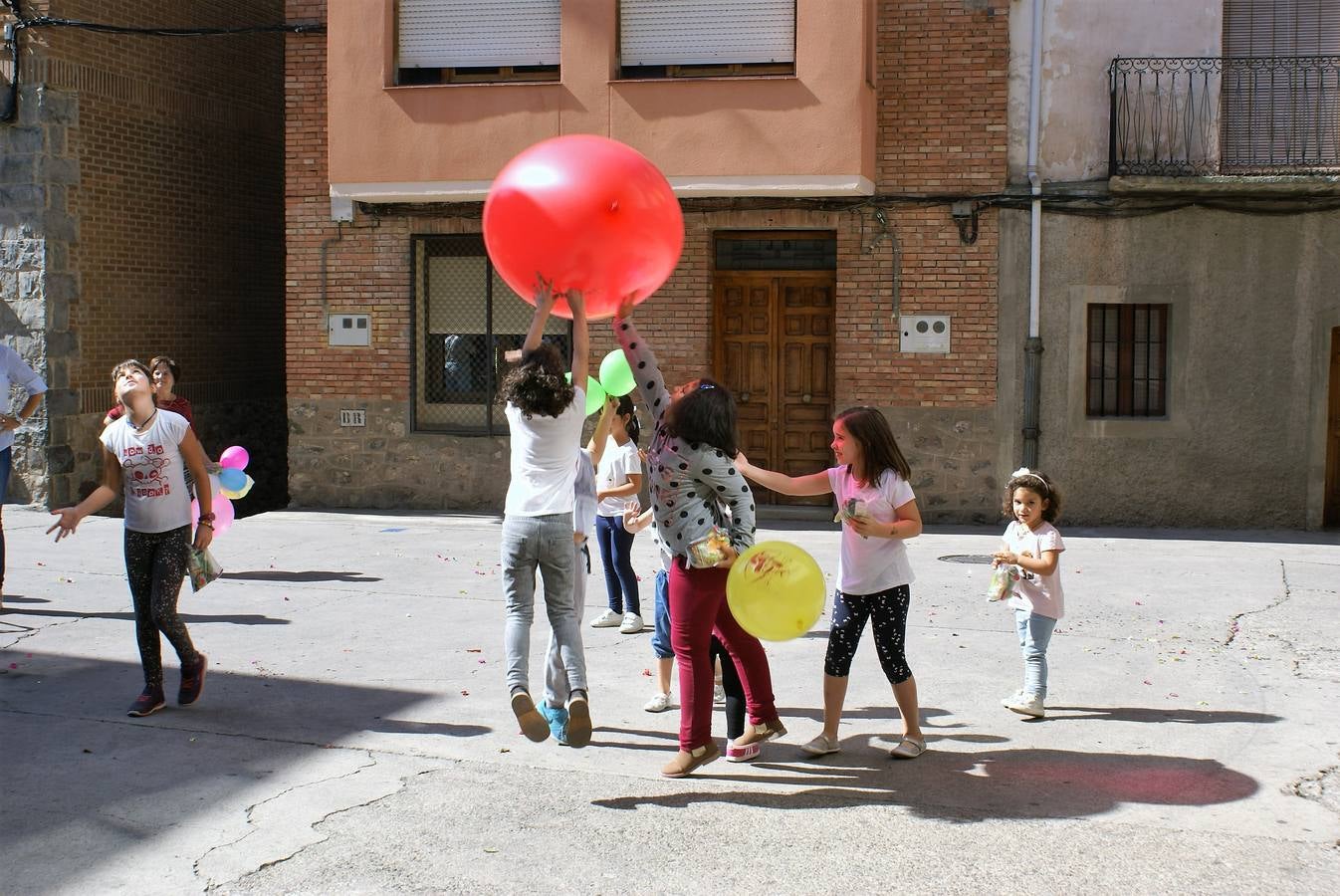 Las imágenes del cohete por las fiestas de Gracias