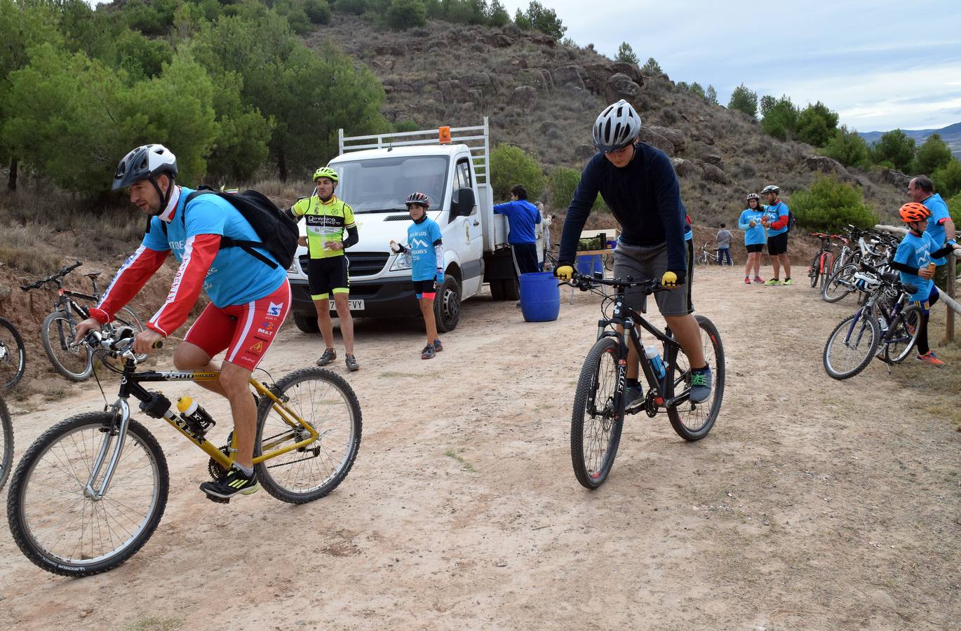 En la cita se disfrutó del deporte, de la vistas de los miradores de Lardero e incluso de almuerzo