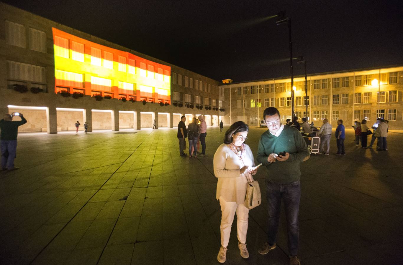 El encendido puede verse este jueves de nuevo ya que se debe a la festividad del Día de la Hispanidad