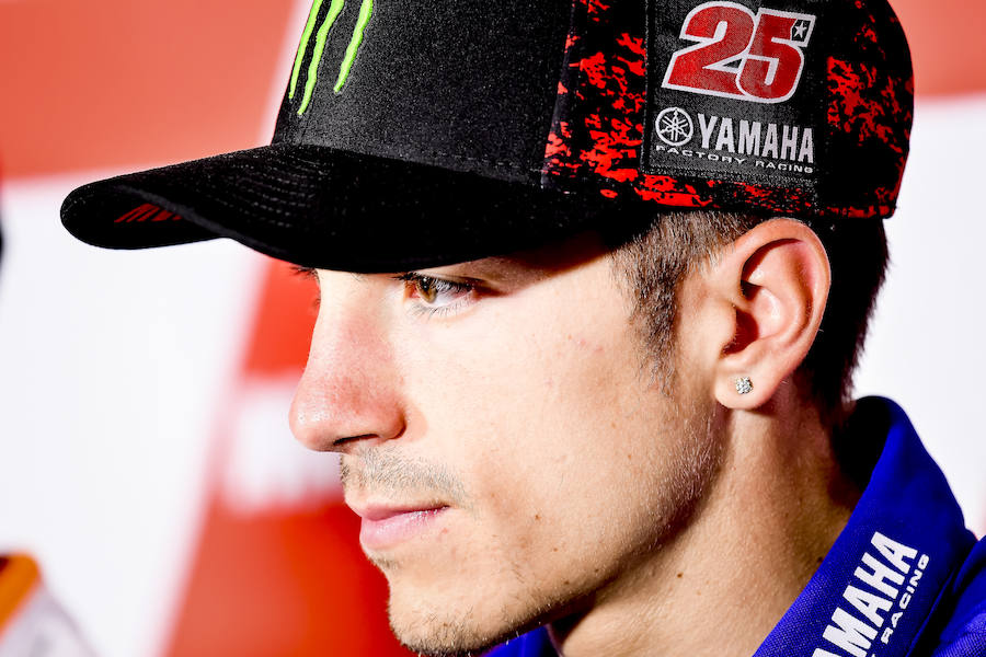 El piloto español de MotoGP Maverick Viñales.