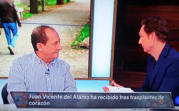 Juanvi junto a Cárdenas en el programa de TVE. 