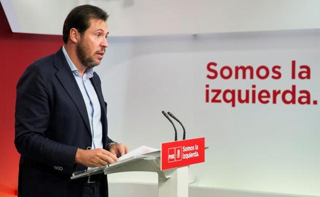 El portavoz de la Ejecutiva Federal del PSOE, Oscar Puente.