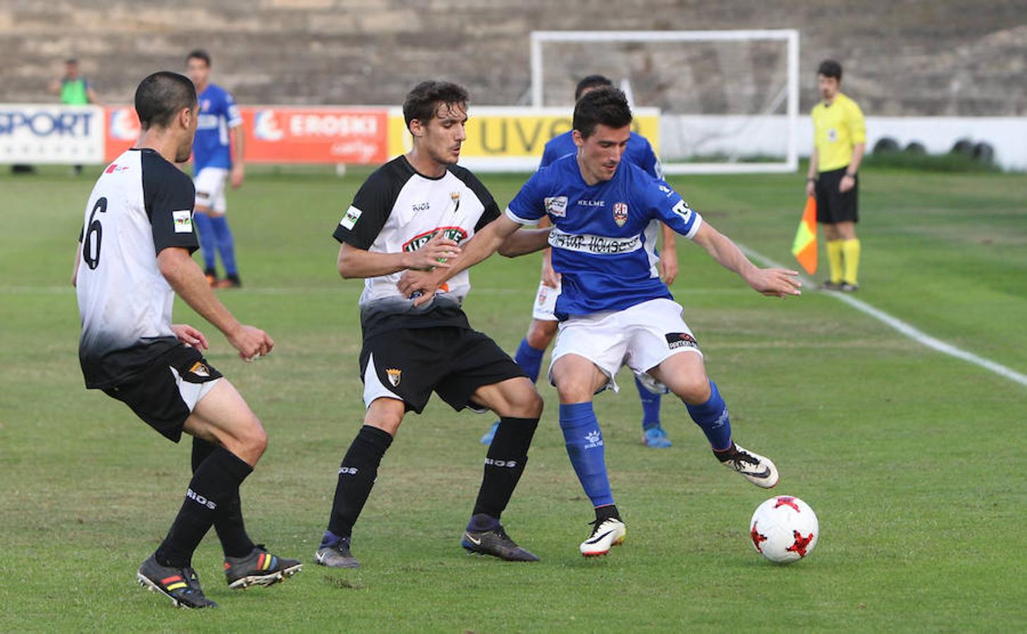 Empate sin goles de la UDL en Tudela. Los riojanos modificaron su propuesta futbolísticza para adaptarse a un rival y un campo complicados