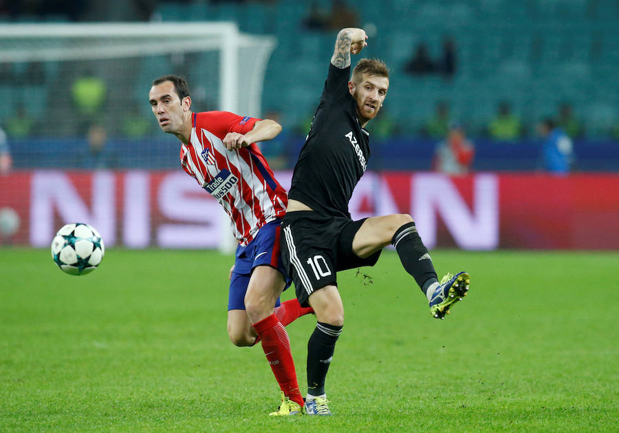 El conjunto que entrena Simeone empata en Bakú y sigue sin levantar cabeza en la Champions.