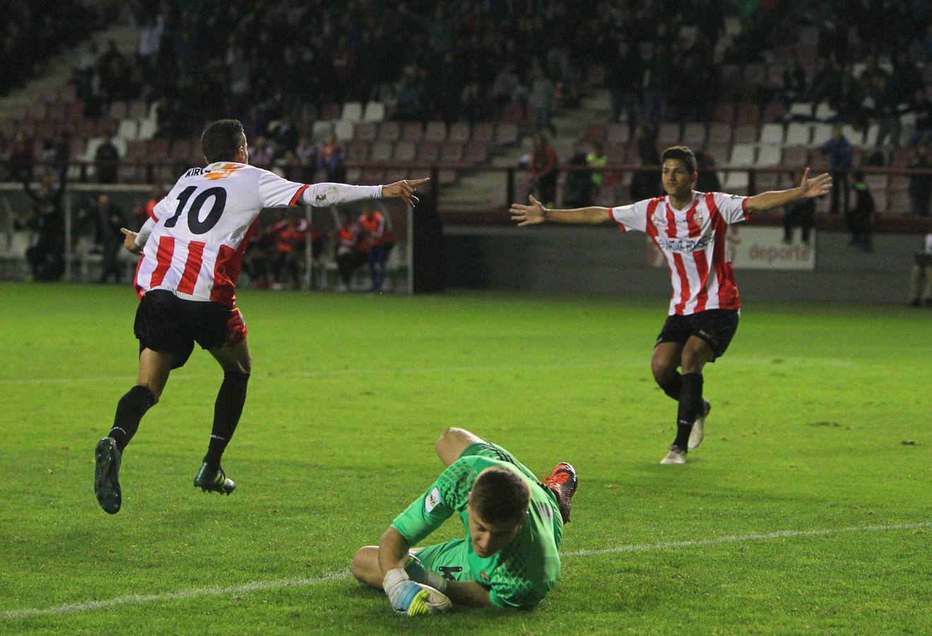La UD Logroñés ganó en un buen partido en Las Gaunas a la Real Sociedad B por 3-1