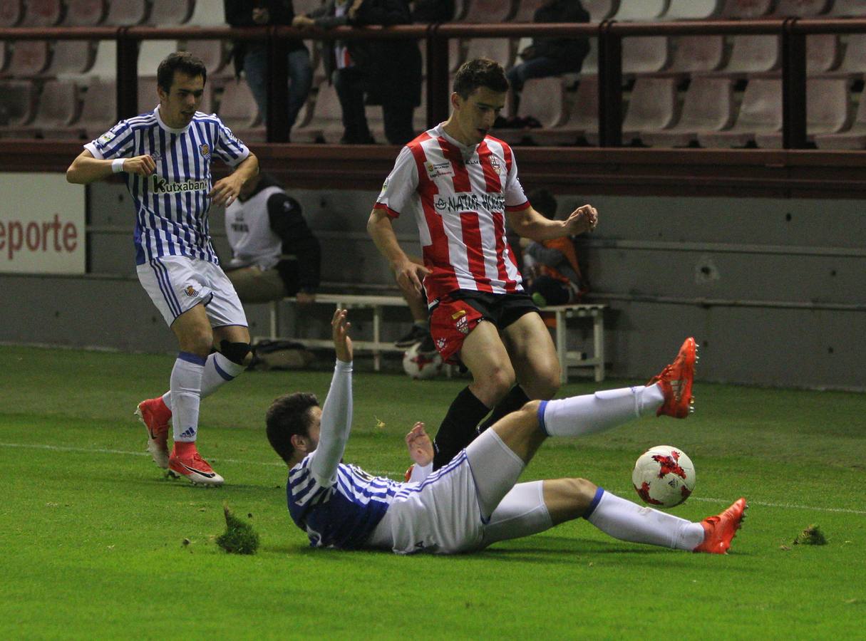 La UD Logroñés ganó en un buen partido en Las Gaunas a la Real Sociedad B por 3-1