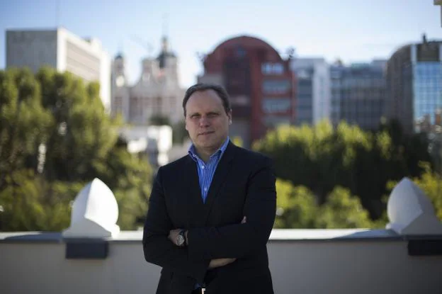 El economista Daniel Lacalle, esta semana en Madrid. :: óscar chamorro
