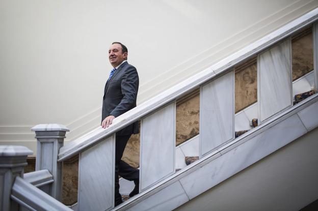 Pedro Sanz, en las instalaciones del Senado en Madrid