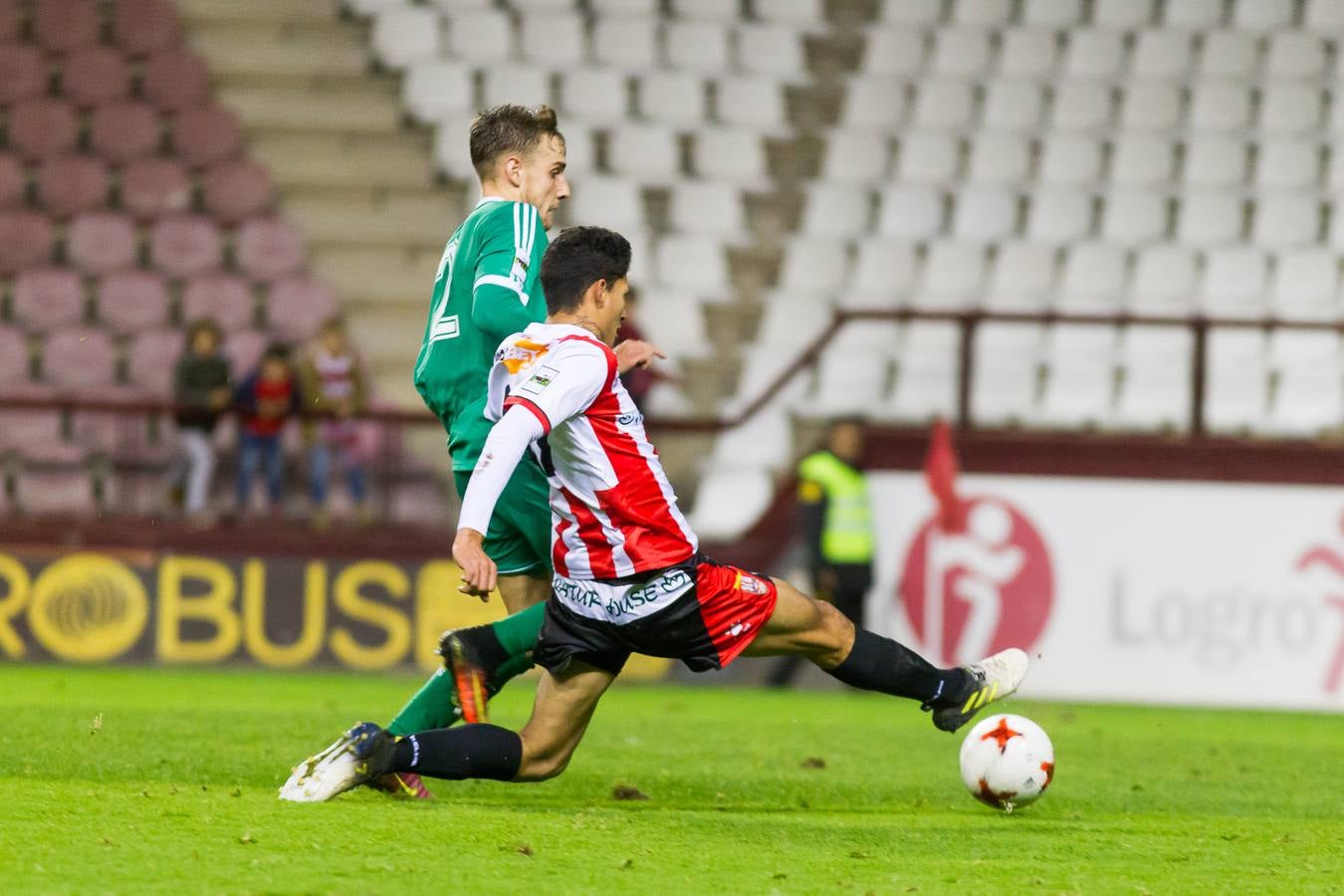Los de Logroño no consiguieron pasar este domingo del empate (1-1)