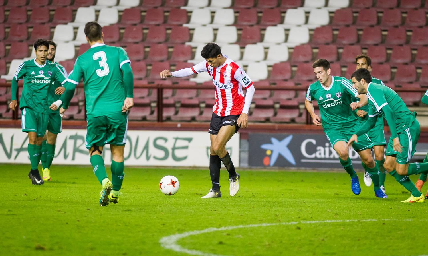 Los de Logroño no consiguieron pasar este domingo del empate (1-1)