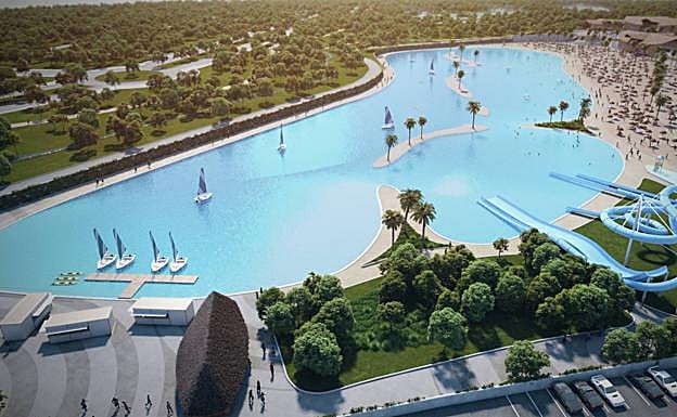 Playa artificial que planea construir Rayet en Alovera.