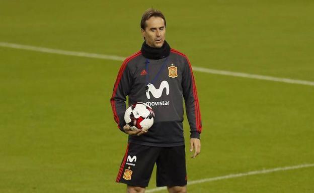 Julen Lopetegui, seleccionador español de fútbol. 