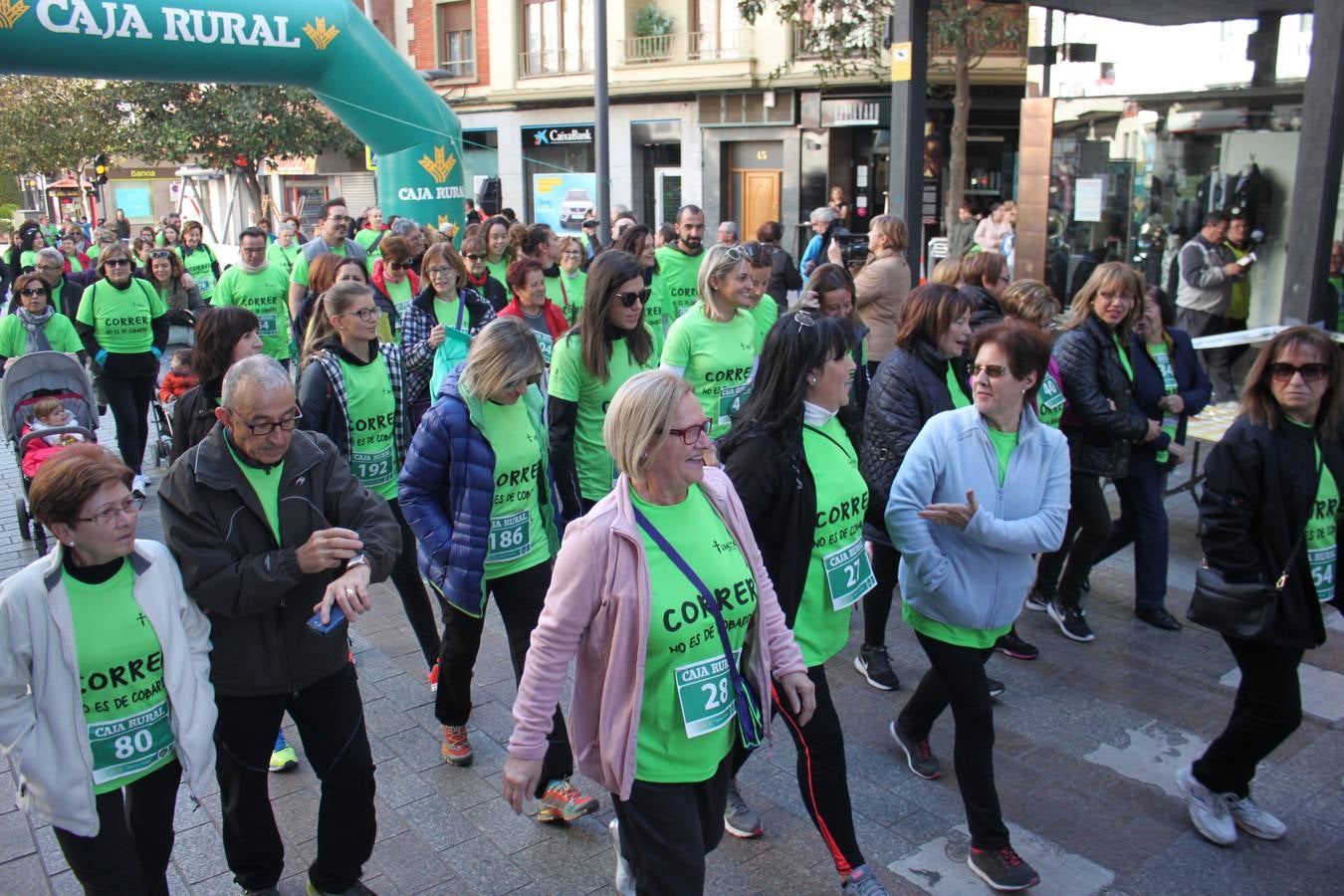 Mucha participación en la carrera contra el cáncer que se celebró en Arnedo.