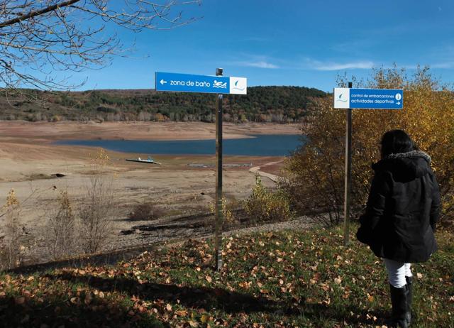 Aspecto del pantano González Lacasa. 