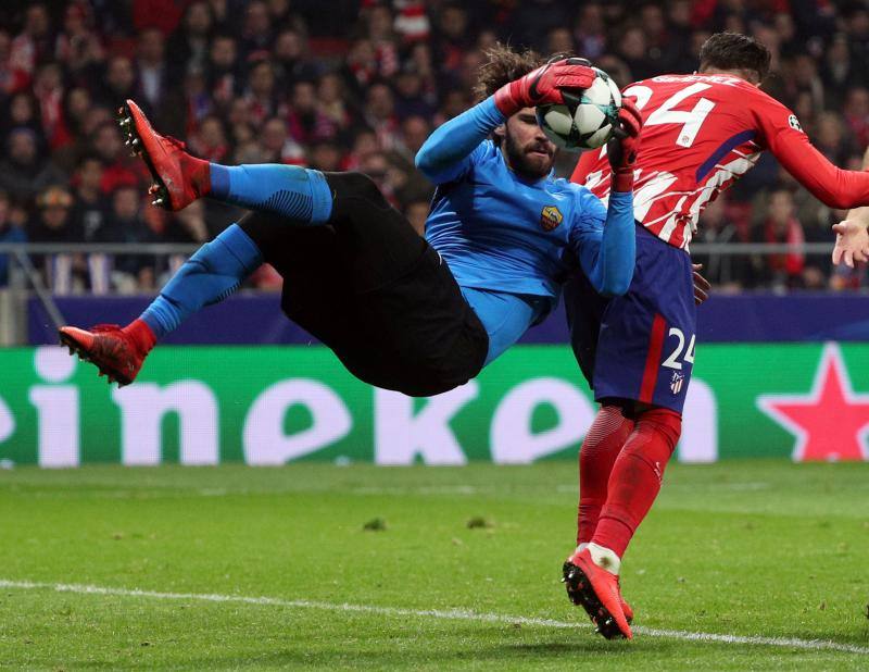 Las mejores imágenes del partido de la quinta jornada de la fase de grupos entre el Atlético y la Roma, en el Wanda Metropolitano