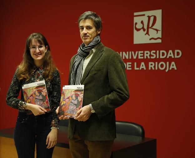 Inés Lozano y Carlos Villar, ayer. :: ur