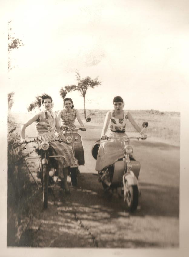 Motoristas de Calahorra en los años 60