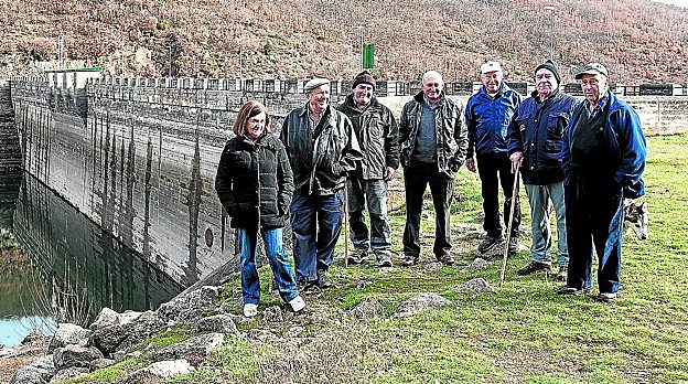 El pantano de Ortigosa, en la mañana del sábado. 