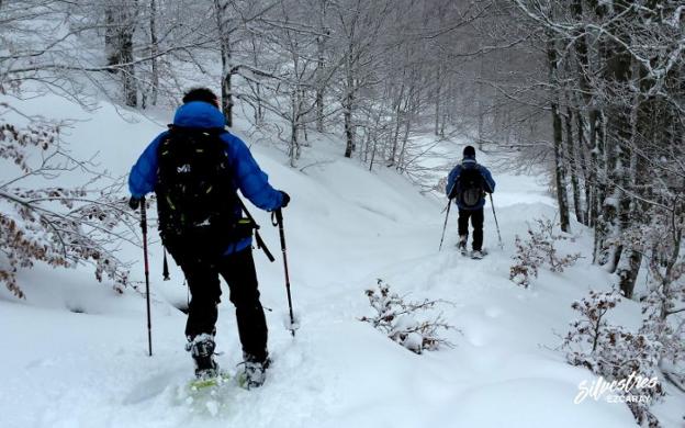 De ruta por Ezcaray con raquetas de nieve. :: l.r.