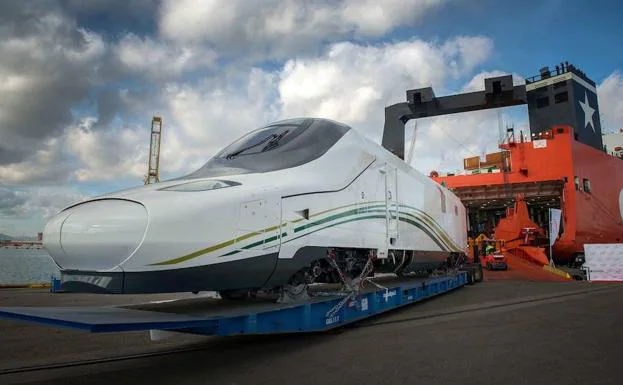 Uno de los AVE Talgo fabricado para Arabia Saudí.