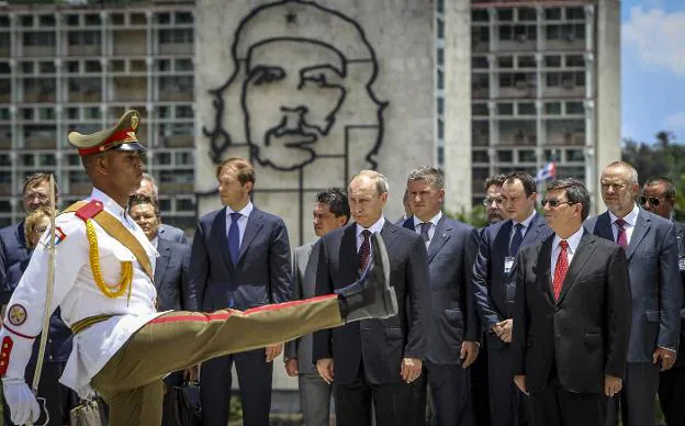 Visita de Vladímir Putin a Cuba en julio de 2014. :: reuters
