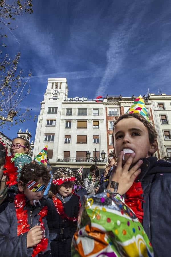 Fiesta en la mañana del 31 en el centro de Logroño