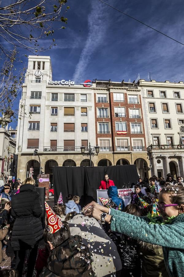 Fiesta en la mañana del 31 en el centro de Logroño