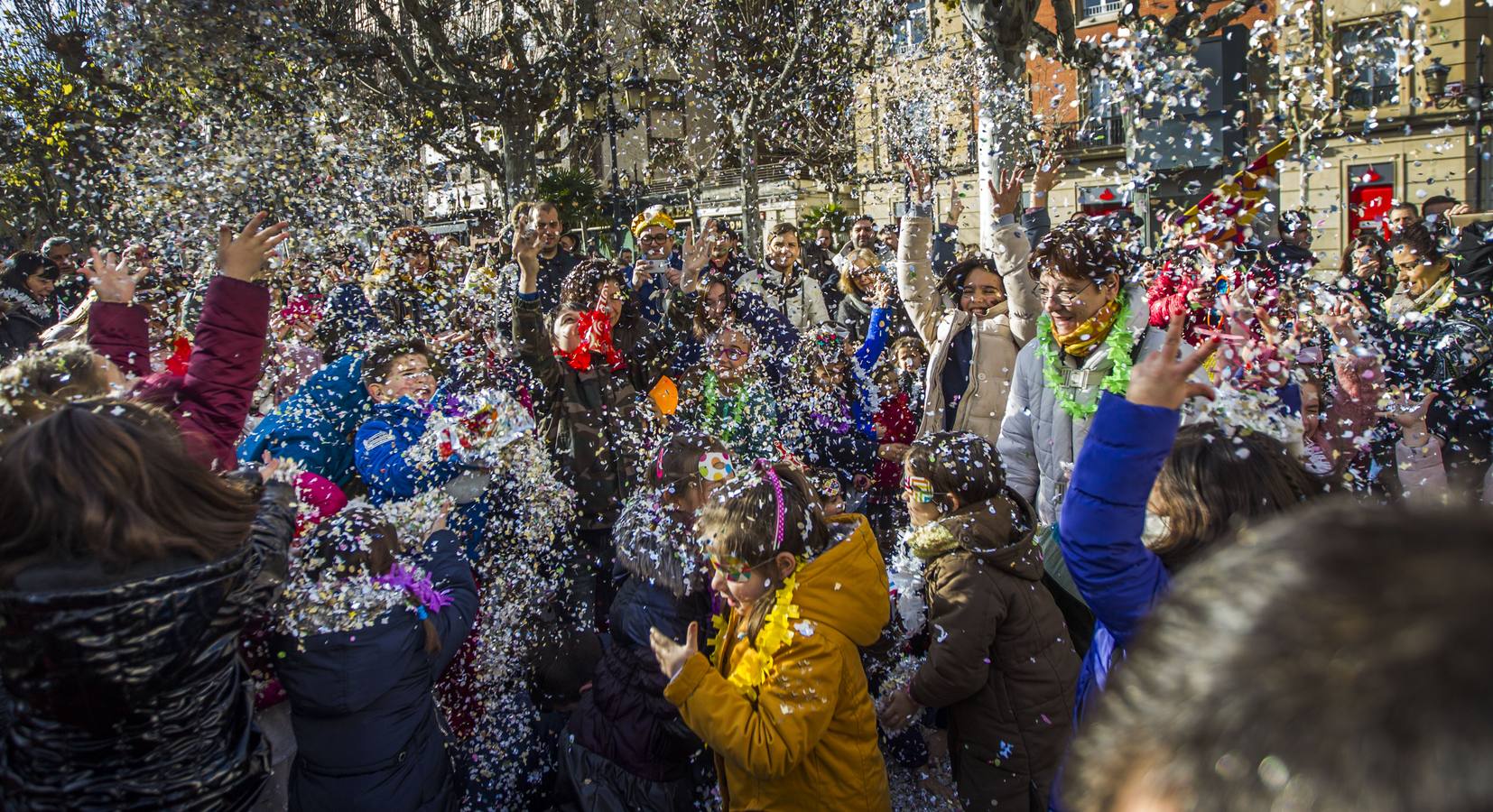 Fiesta en la mañana del 31 en el centro de Logroño