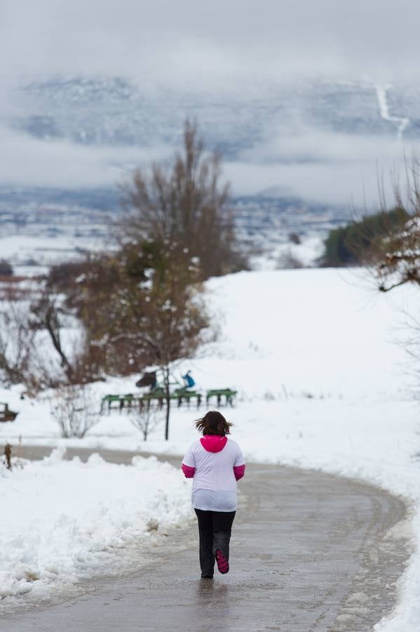 A los deportistas no les paro la nevada del fin de semana