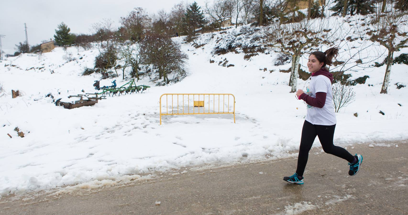 A los deportistas no les paro la nevada del fin de semana